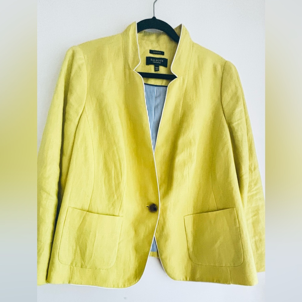 Talbots Yellow Blazer